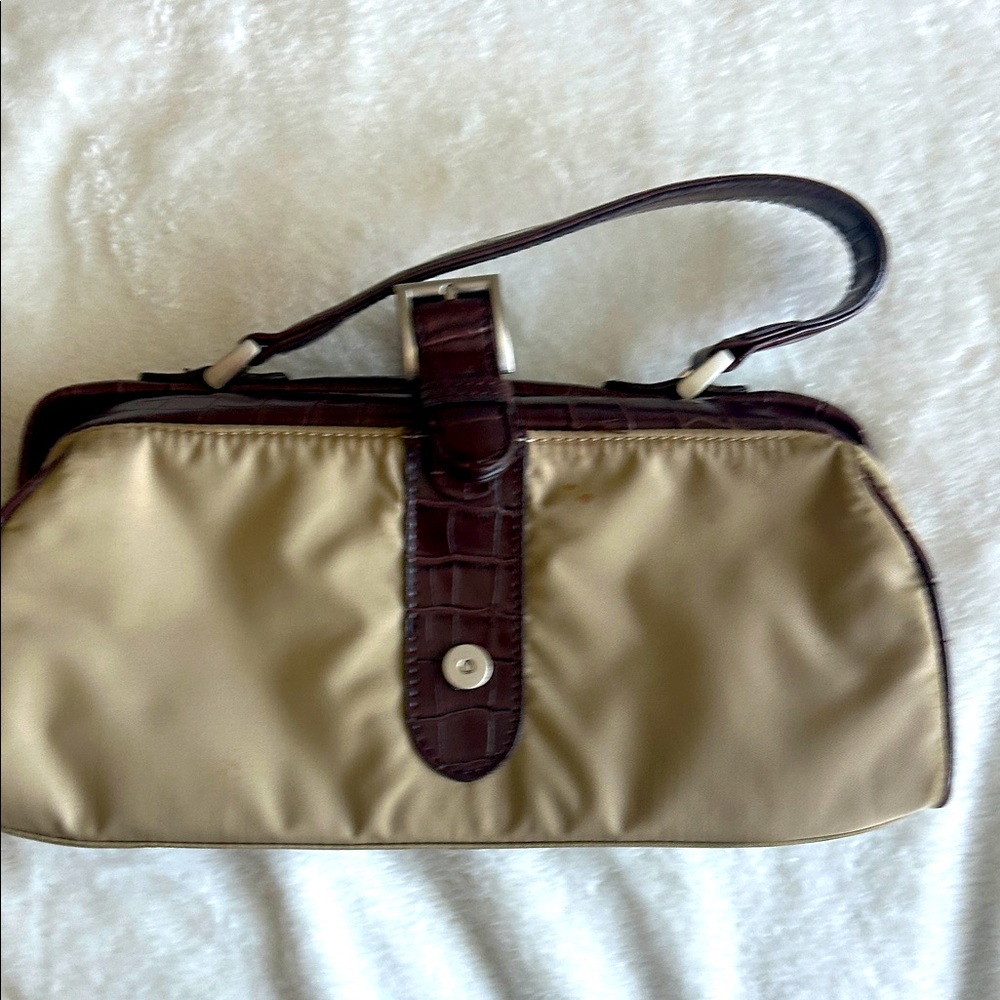 Nine West Tan and Brown Shoulder Bag
